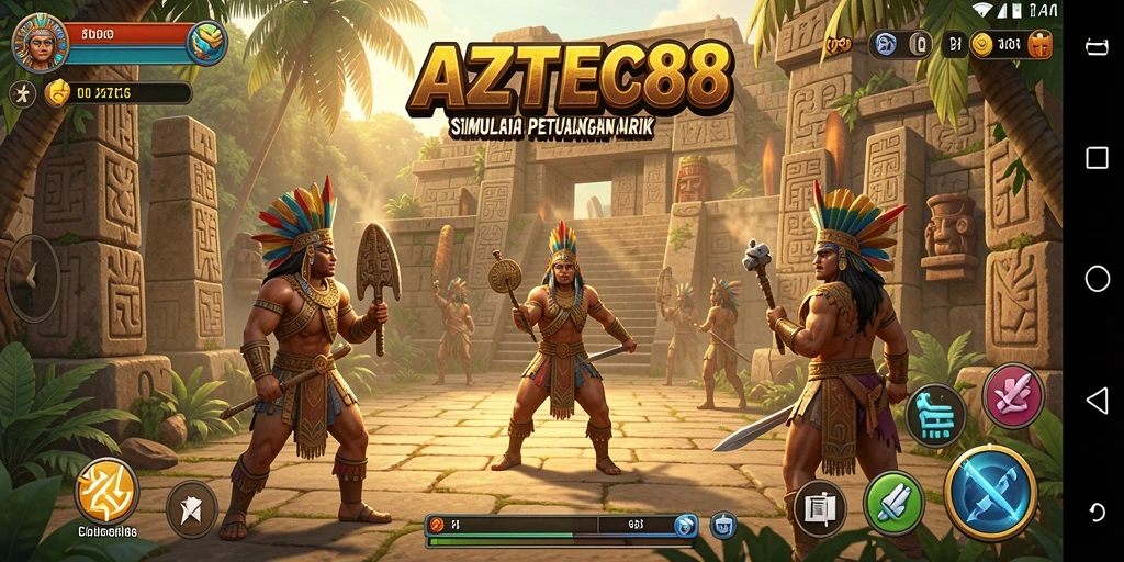 Tampilan gameplay AZTEC88 yang menarik dan mendalam.