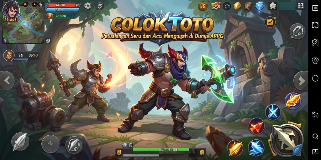 Tampilan gameplay <strong>COLOKTOTO</strong> yang seru dan menantang.