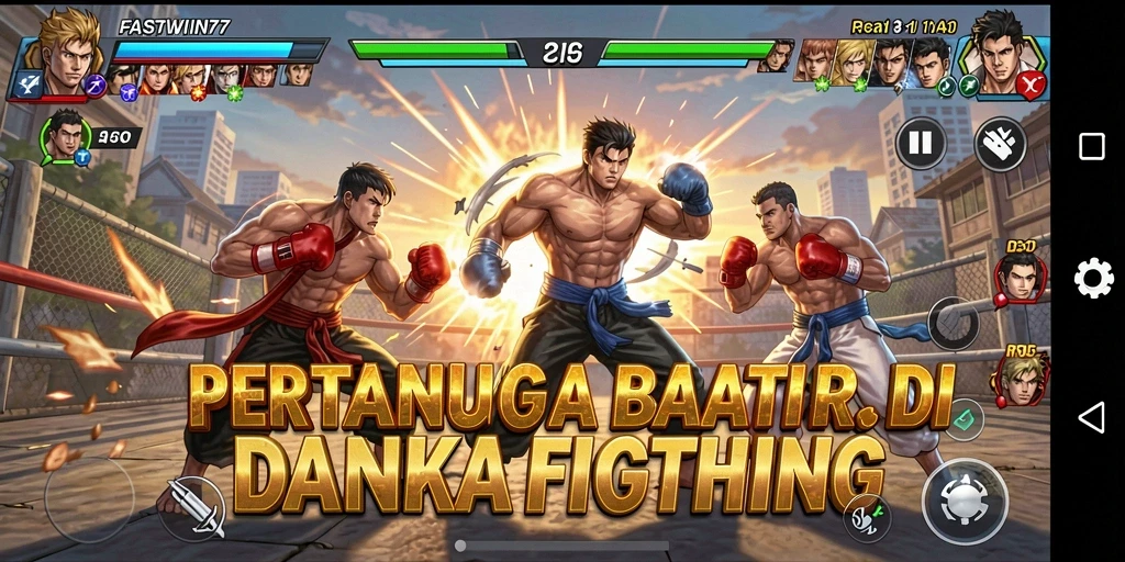 Tampilan seru pertarungan dalam FASTWIN77 yang mendebarkan.