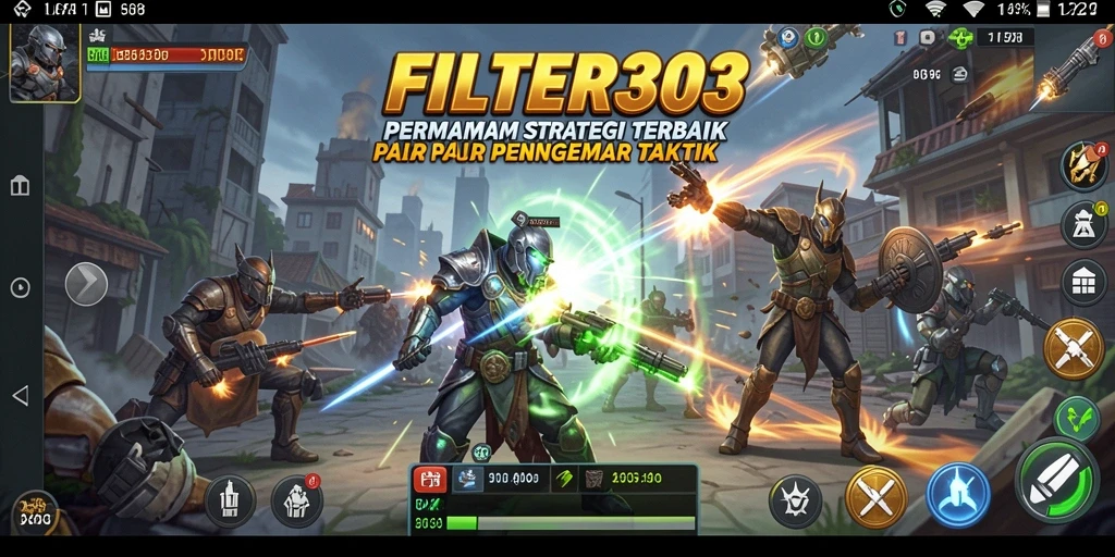 Gameplay menegangkan dari FILTER303 di layar, menunjukkan strategi dan taktik.