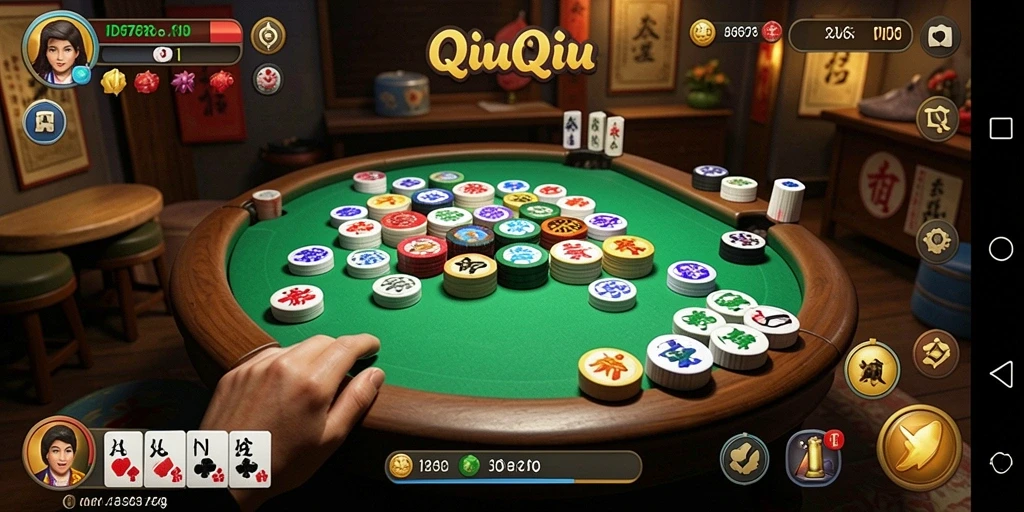 Tampilan gameplay QiuQiu yang mendebarkan di ID678.