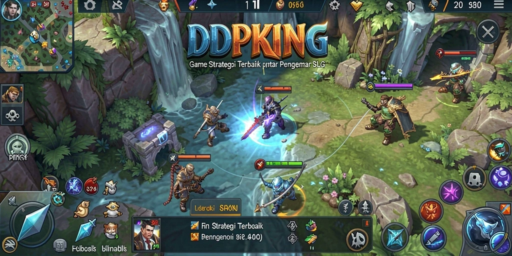 Tampilan gameplay mendebarkan dalam IDPKING, menunjukkan strategi yang mendalam.