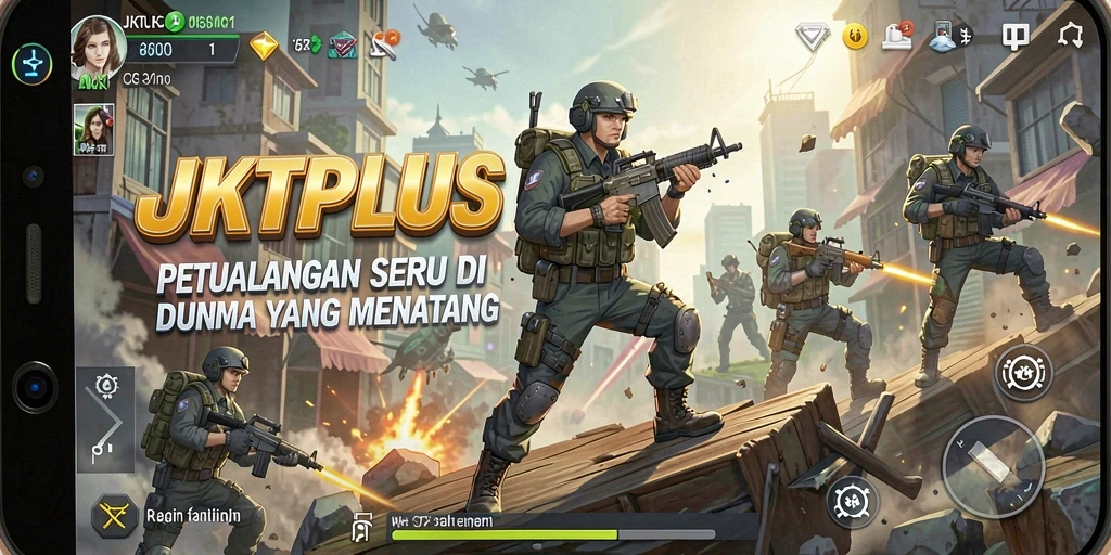 Screenshot gameplay JKTPLUS menampilkan petualangan yang mendebarkan.