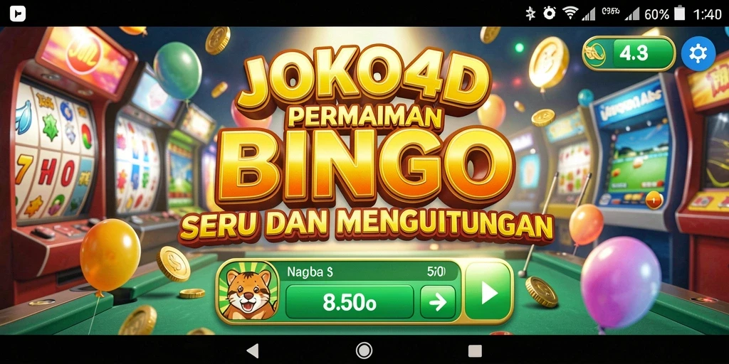 Screenshot gameplay Bingo di JOKO4D menampilkan momen seru pemain.