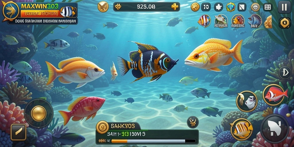 Tampilan menarik gameplay Tembak Ikan di MAXWIN303.