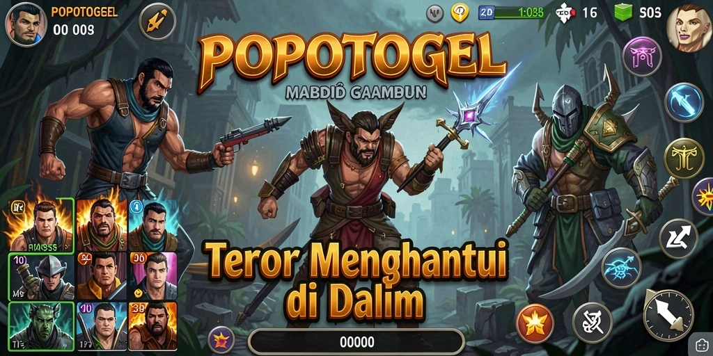 Screenshot menampilkan momen menegangkan di dalam game horor.