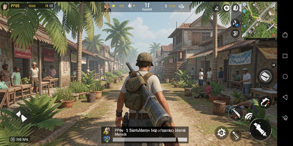 Tangkapan layar utama PP88 menunjukkan aksi gameplay simulasi yang seru.