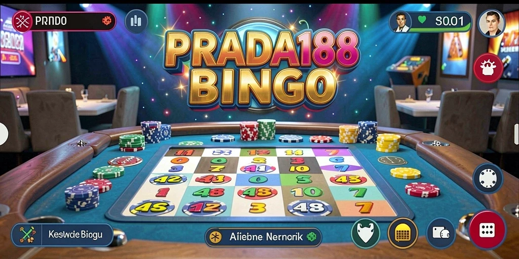 Tampilan gameplay Bingo yang seru dan interaktif di PRADA188.
