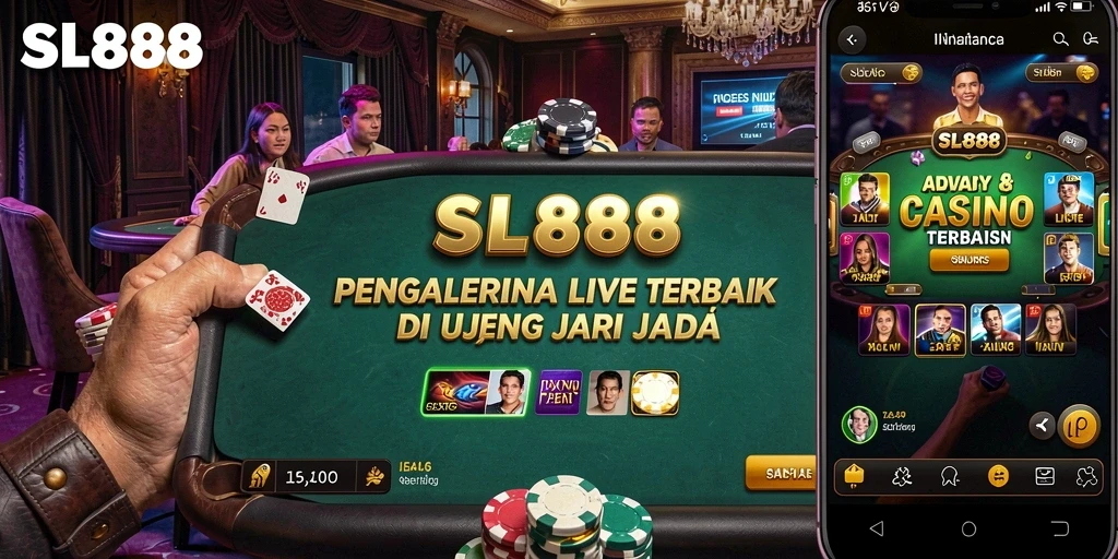 Screenshot gameplay Live Casino yang mendebarkan dan interaktif di SL888.