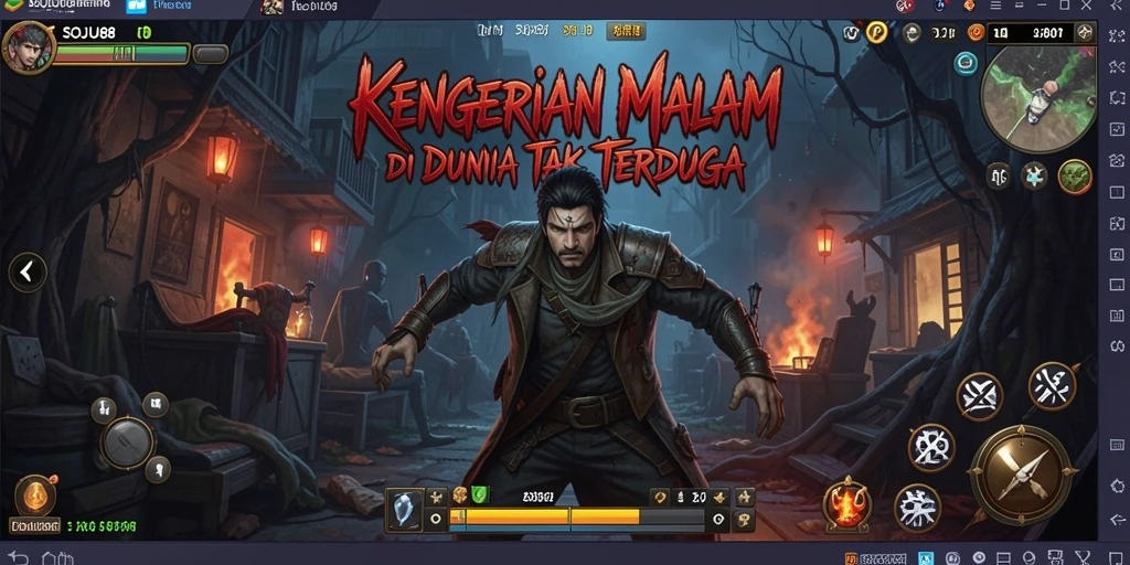 Screenshot menunjukkan momen menegangkan dalam gameplay SOJU88.