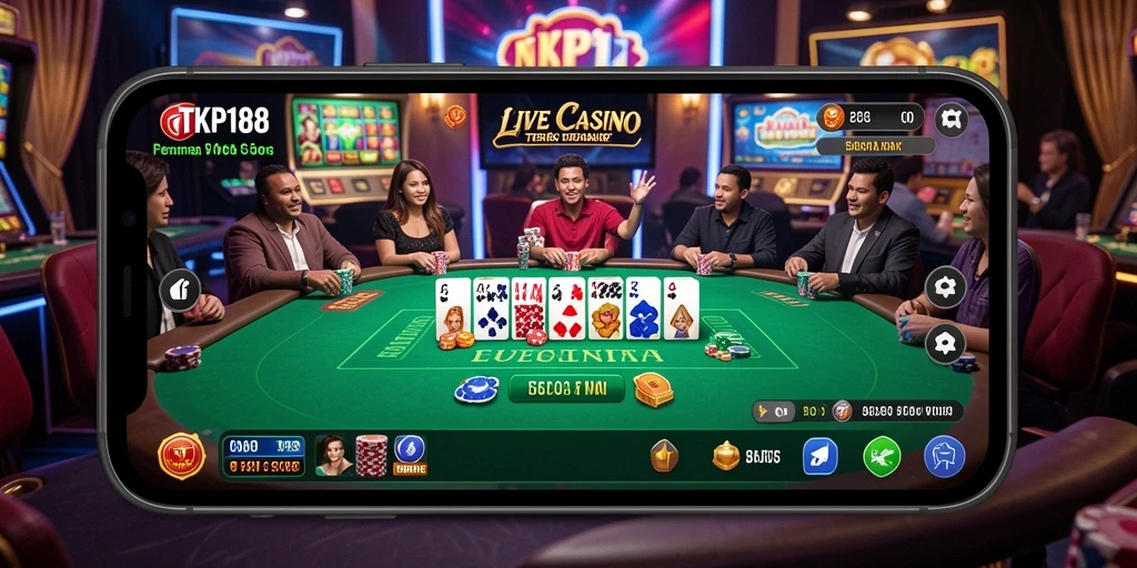 Tampilan luar biasa dari gameplay Live Casino di TKP188.