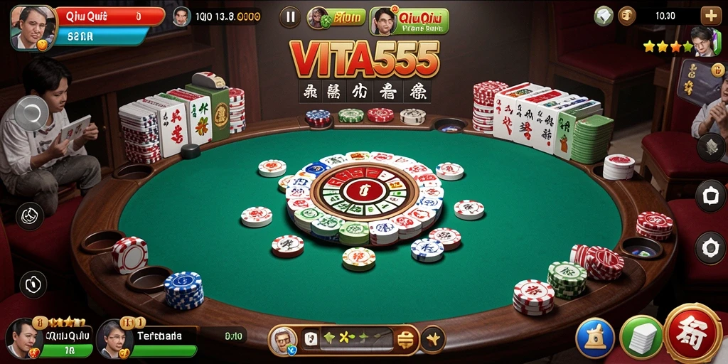 Tampilan menarik dari gameplay QiuQiu VITA555.