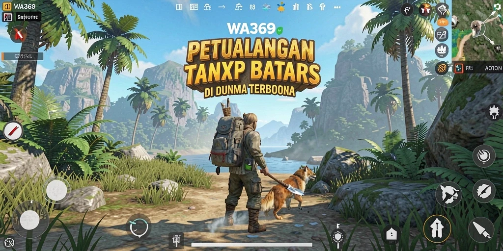 Tangkapan layar gameplay menampilkan dunia terbuka yang luas dan interaktif.